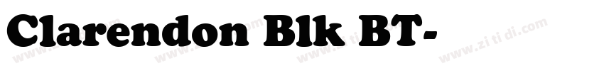 Clarendon Blk BT字体转换